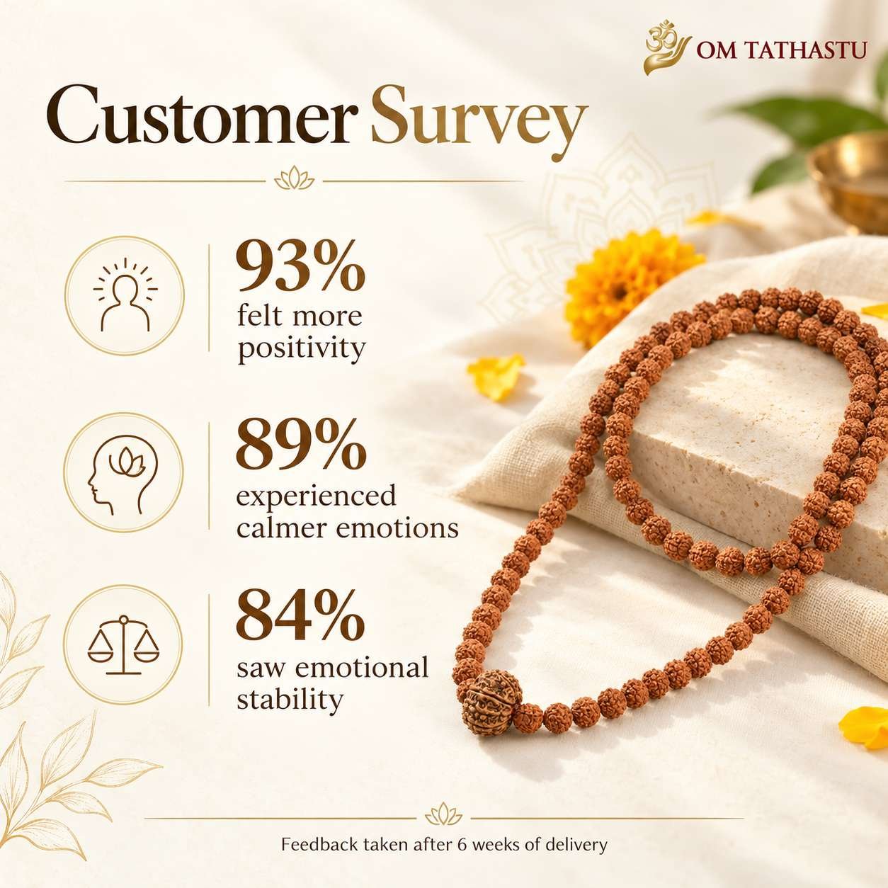 10 Mukhi Rudraksha in 5 Mukhi Mala - Image 2