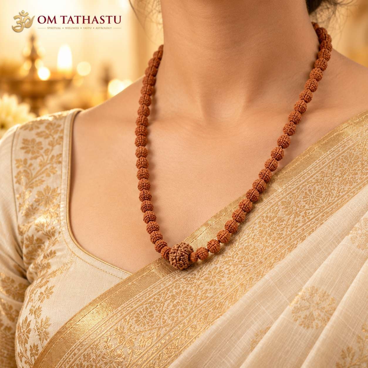 11 Mukhi Rudraksha in 5 Mukhi Mala - Image 4