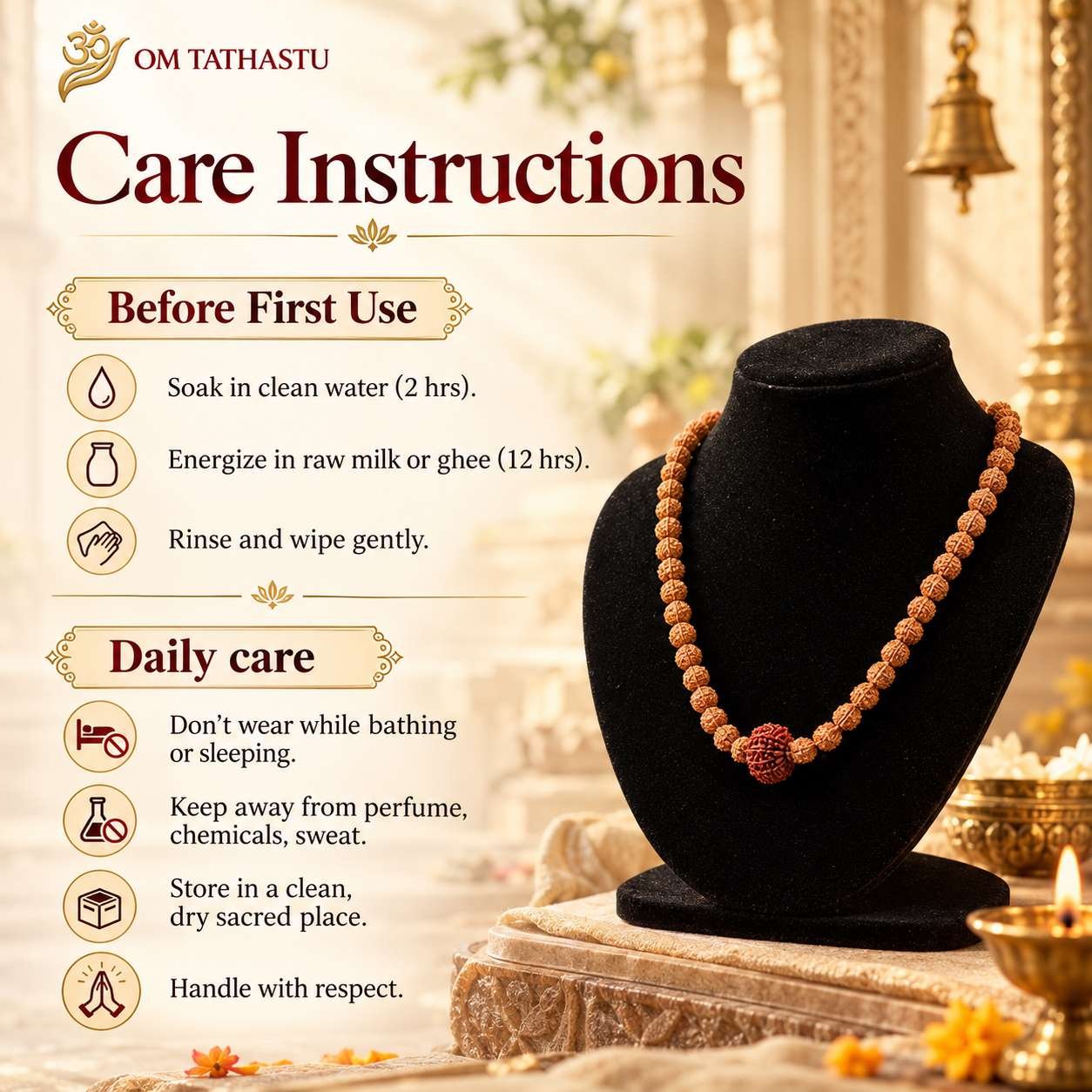 12 Mukhi Rudraksha in 5 Mukhi Mala - Image 7