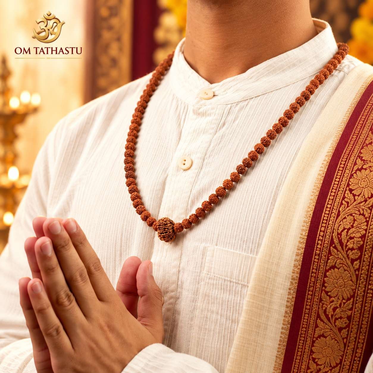 13 Mukhi Rudraksha in 5 Mukhi Mala - Image 9