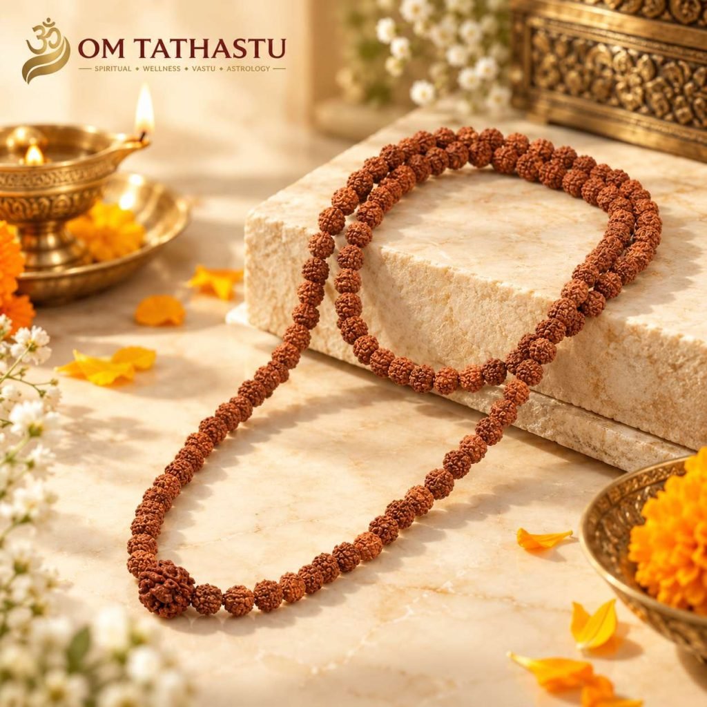 3 Mukhi Rudraksha in 5 Mukhi Mala