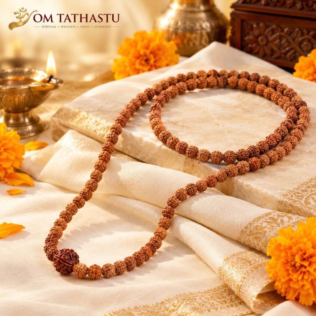 4 Mukhi Rudraksha in 5 Mukhi Mala