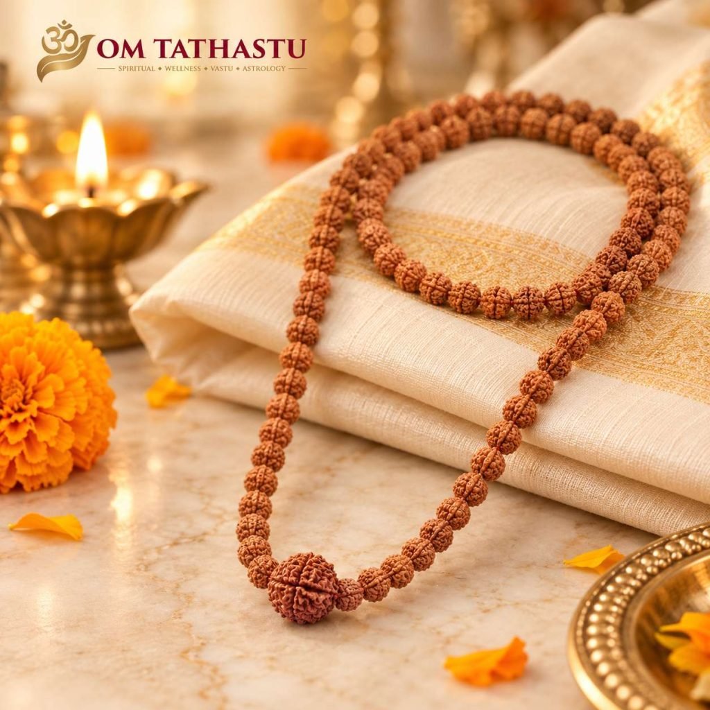 7 Mukhi Rudraksha in 5 Mukhi Mala