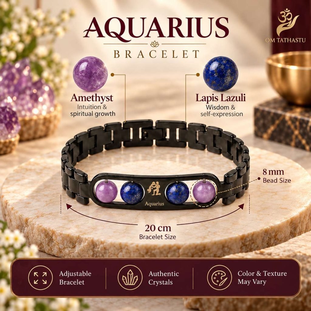 Aquarius Metal Zodiac Bracelet