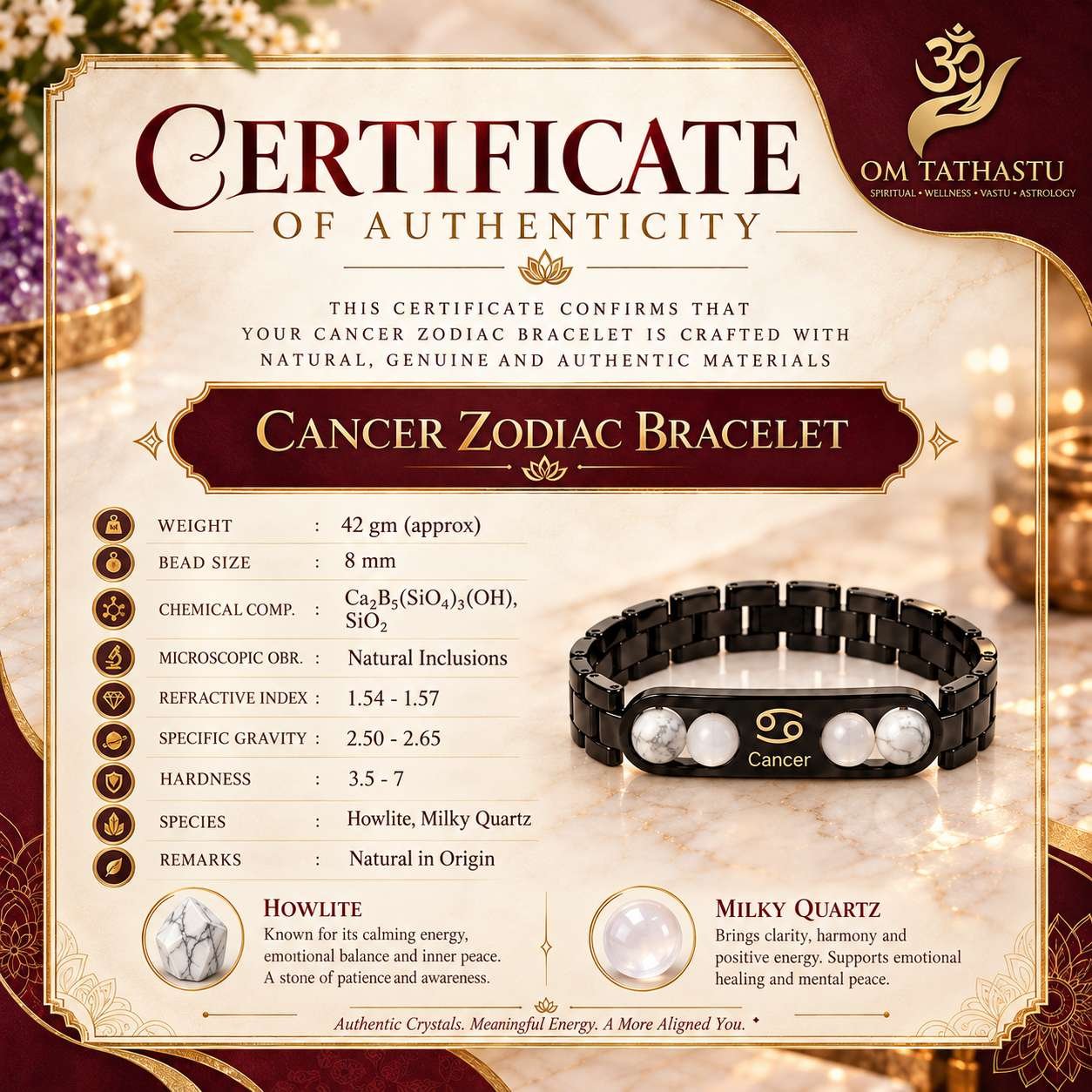 Cancer Metal Zodiac Bracelet - Image 2