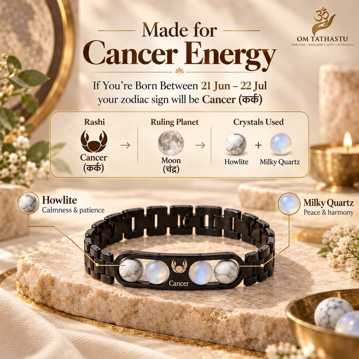 Cancer Metal Zodiac Bracelet - Image 3