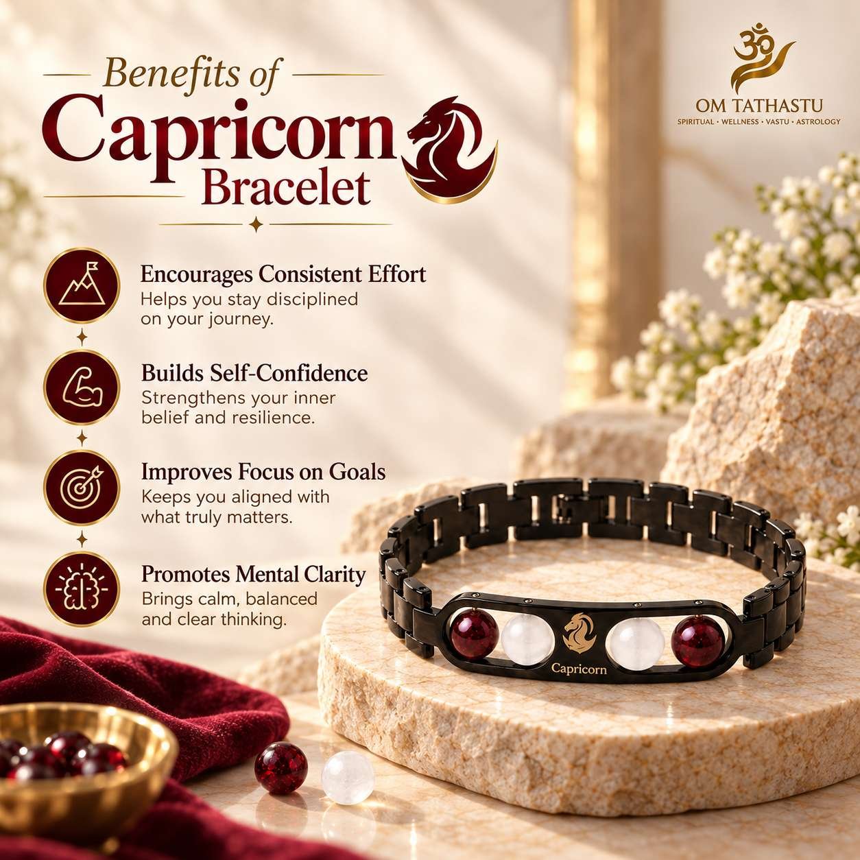 Capricorn Metal Zodiac Bracelet - Image 4