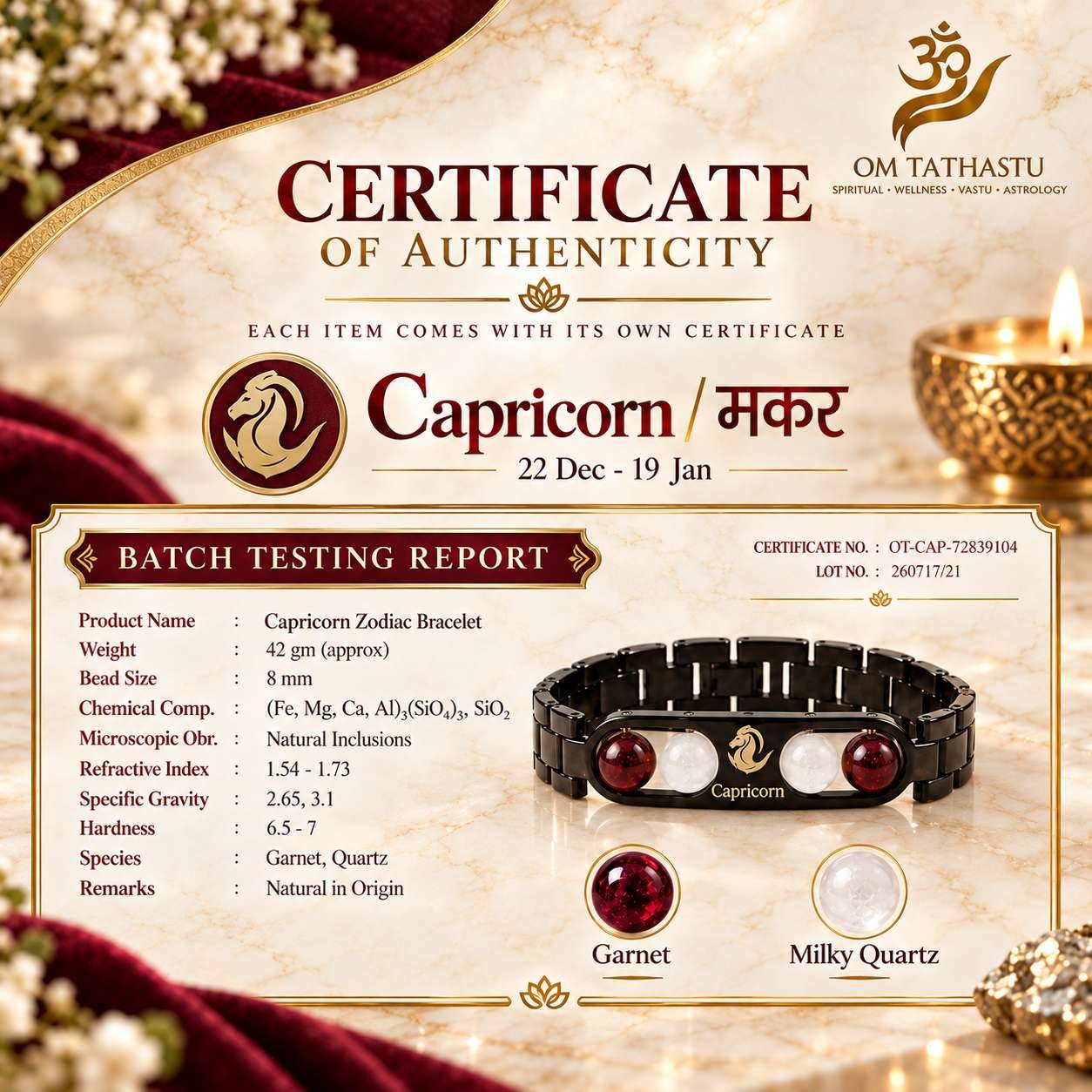 Capricorn Metal Zodiac Bracelet - Image 5