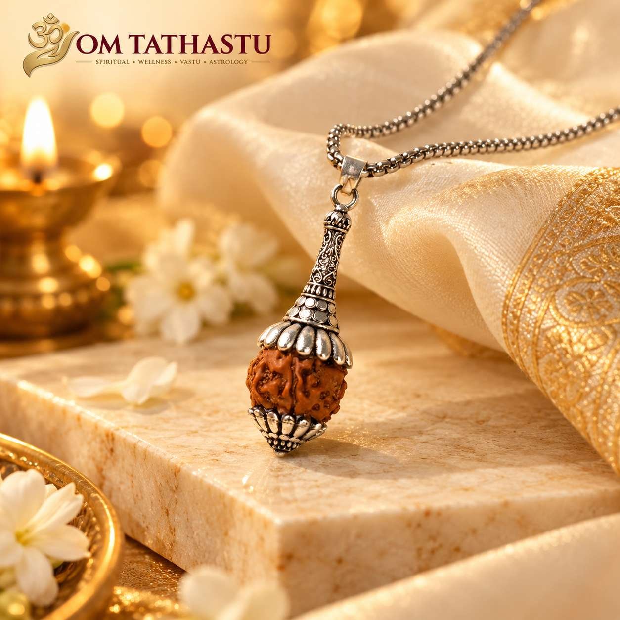 Rudraksha Hanuman Gada Pendant