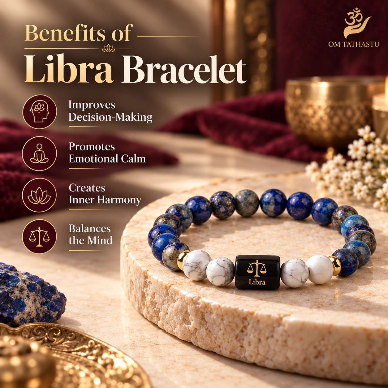 Libra Metal Zodiac Bracelet - Image 2