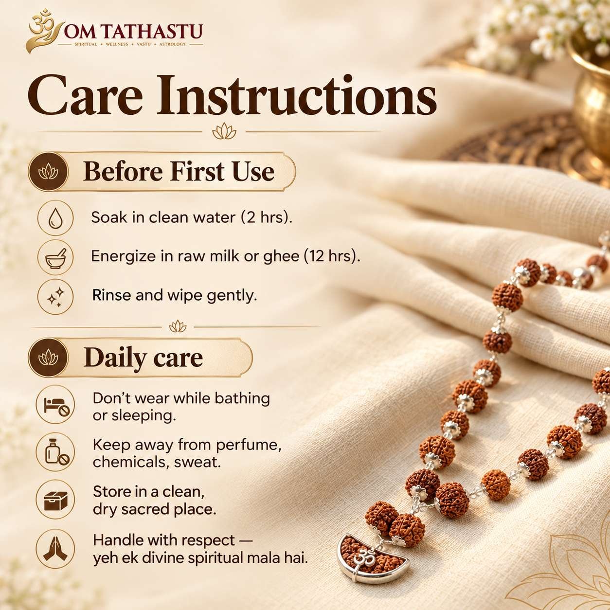 1 to 14 Siddh Mukhi Rudraksha Mala - Image 7